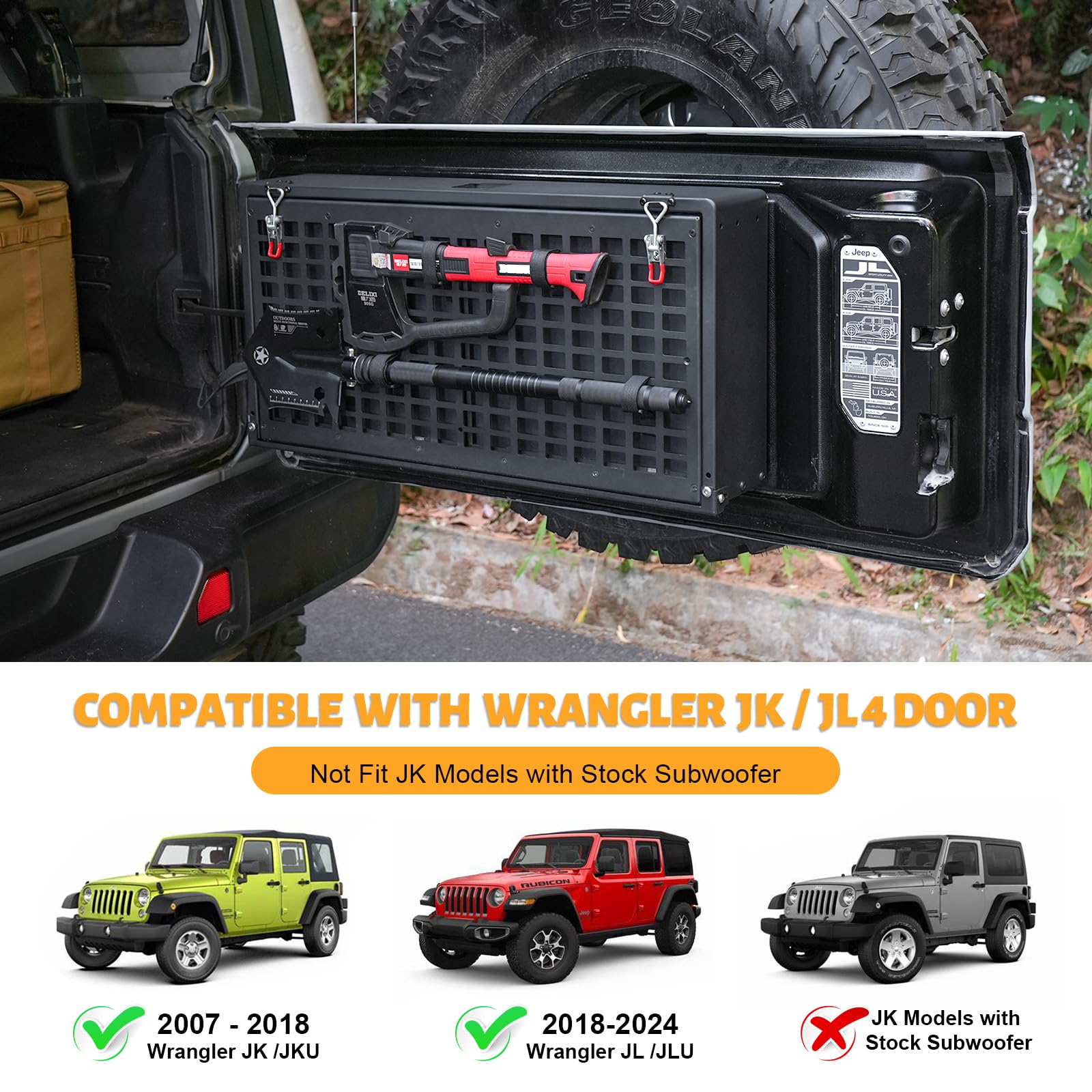 Amazon | テールゲートテーブルストレージロックボックス Jeep